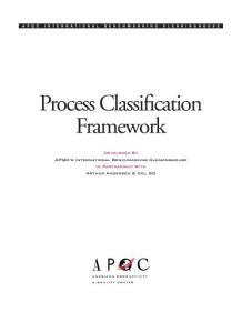 流程分类框架(PCF)相关文档集