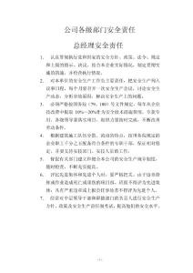 公司安全生產責任制