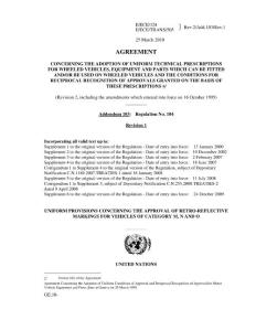 ECE R.104-2010 Uniform Provisions Concerning The Approval Of Retro-reflective Markings For Vehicles Of Category M,N And O