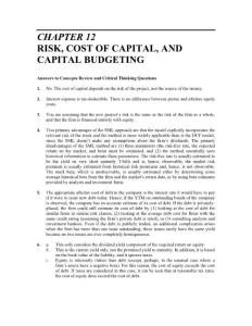Corporate Finance Core Principles and Applications 3rd_edition_student+Solutions+Chp+12