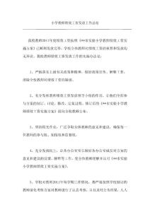 小学教师绩效工资发放工作总结