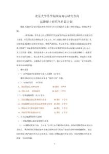 北京大学法学院国际商法研究方向