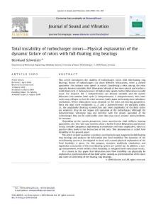 Total instability of turbocharger rotors—Physicalexplanationofthe dynamicfailureofrotorswithfull-floatingringbearings