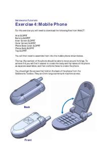 solidworks簡(jiǎn)單英文自學(xué)教程練習(xí)4 - Mobile Phone Assembly