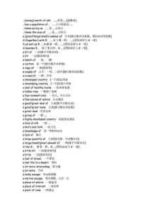 2013高考英语大钢 词汇高频考点归纳