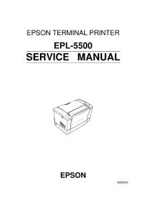 爱普生（Epson）EPL-5500 打印机维修手册