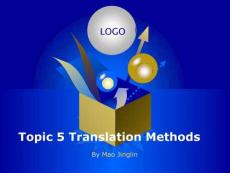 Translation Methods（翻译的方法）