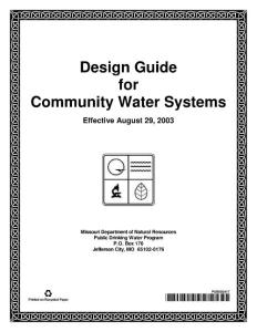 Design Guide for Community Water Systems