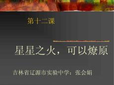 八年级历史课件《星星之火，可以燎原》