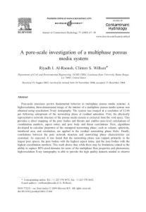 A pore-scale investigation of a multiphase porous media system
