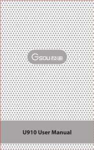 GSOU U910 Bluetooth speaker User Manual