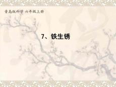 教科版六年级上册科学《铁生锈》课件5