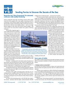 Sending Ferries to Uncover the Secrets of the Sea(1)