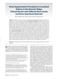 Bone Augmentation Procedures