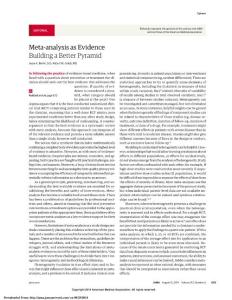 Meta-analysis as Evidence