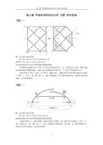 第二章 平面體系的機動分析 習(xí)題 參考答案