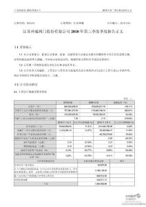 江苏神通：2010年第三季度报告正文