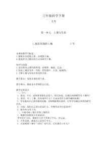 三年級科學教案（王丹）