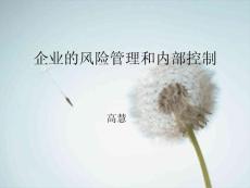 企業風險管理與內部控制