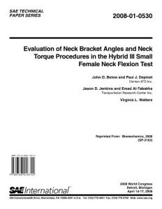 Evaluation of Neck Bracket Angles and Neck