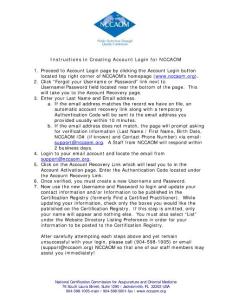 Instructions_Creating_Account_Login_NCCAOM
