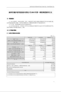 漫步者：2010第一季度报告