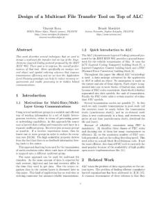 using several multicast groups is a scalable and e#cient
