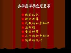 小学数学课件 小学数学毕业总复习
