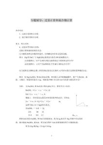 專題輔導(dǎo)：過量計(jì)算和混合物計(jì)算[1]