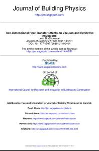 Two-Dimensional Heat Transfer Effects on Vacuum and Reflective Insulations
