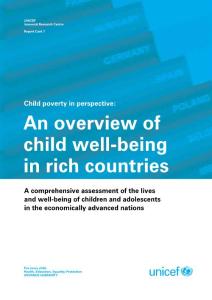 发达国家儿童福利的概述An overview of child well-being in rich countries