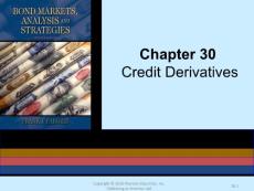 固定收益证券Credit Derivatives